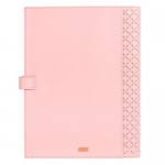 SỔ PLANNER BÌA DA DẬP HOẠT TIẾT CAO CẤP MÀU HỒNG NGỌT NGÀO 