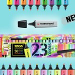 SET BÚT 23 BÚT DẠ QUANG PHIÊN BẢN ĐẶC BIỆT KỈ NIỆM 50 NĂM THÀNH LẬP CỦA STABILO 