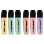 BỘ 6 CÂY BÚT DẠ QUANG STABILO BOSS ORIGINAL PASTEL