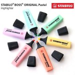 BỘ 6 CÂY BÚT DẠ QUANG STABILO BOSS ORIGINAL PASTEL