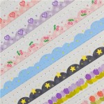 SET WASHI TAPE HÌNH TRÁI TIM PIXEL TRANG TRÍ SỔ TAY DIY