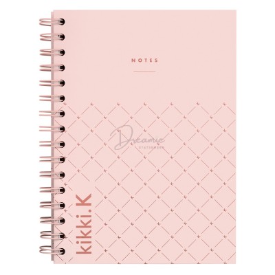 Sổ tay ghi chép lò xo màu hồng ngọt ngào 