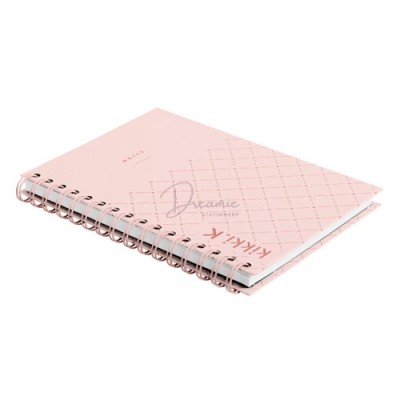 Sổ tay ghi chép lò xo màu hồng ngọt ngào 