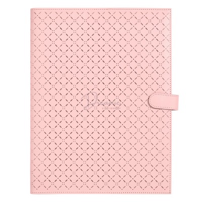 SỔ PLANNER BÌA DA DẬP HOẠT TIẾT CAO CẤP MÀU HỒNG NGỌT NGÀO 