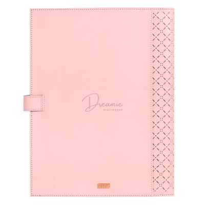 SỔ PLANNER BÌA DA DẬP HOẠT TIẾT CAO CẤP MÀU HỒNG NGỌT NGÀO 