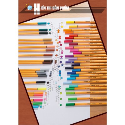 BÚT KIM STABILO POINT 88 0.4mm SET 30 MÀU 