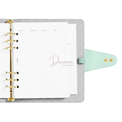 A5 LEATHER PERSONAL PLANNER SEAFOAM: SIGNATURE EDITION