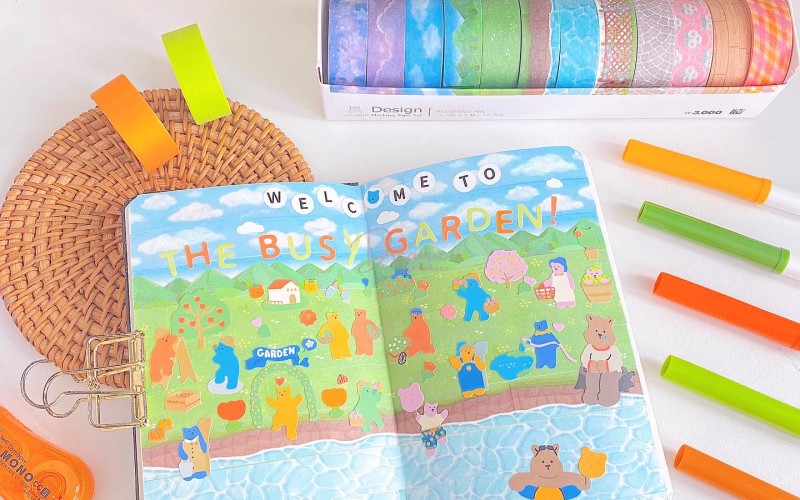 HƯỚNG DẪN TRANG TRÍ SỔ TAY BẰNG WASHI TAPE 