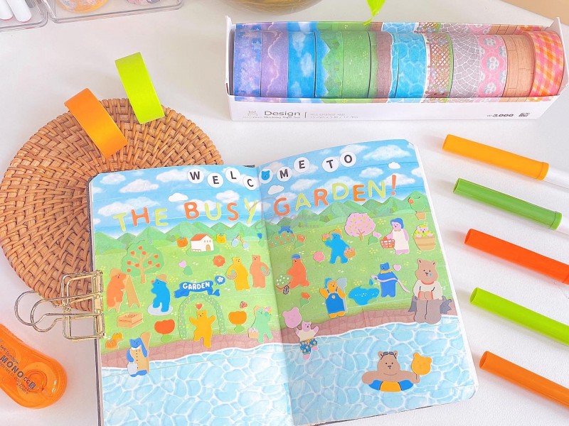 HƯỚNG DẪN TRANG TRÍ SỔ TAY BẰNG WASHI TAPE 
