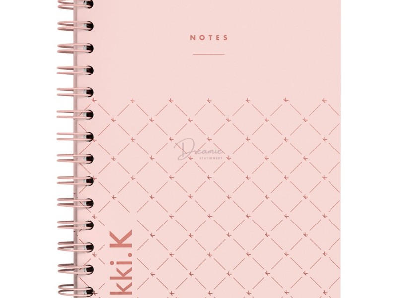 Sổ tay ghi chép lò xo màu hồng ngọt ngào 