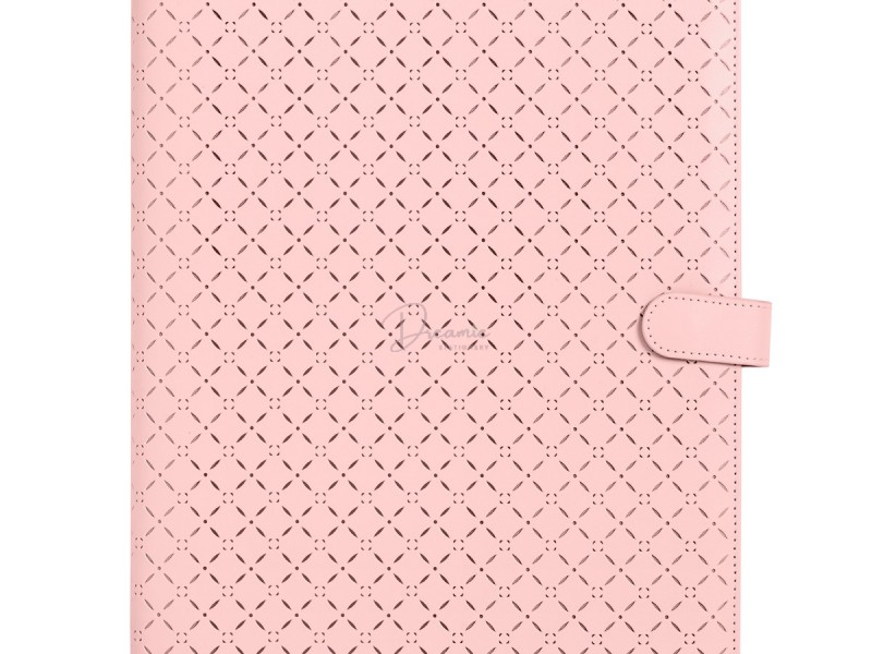 SỔ PLANNER BÌA DA DẬP HOẠT TIẾT CAO CẤP MÀU HỒNG NGỌT NGÀO 