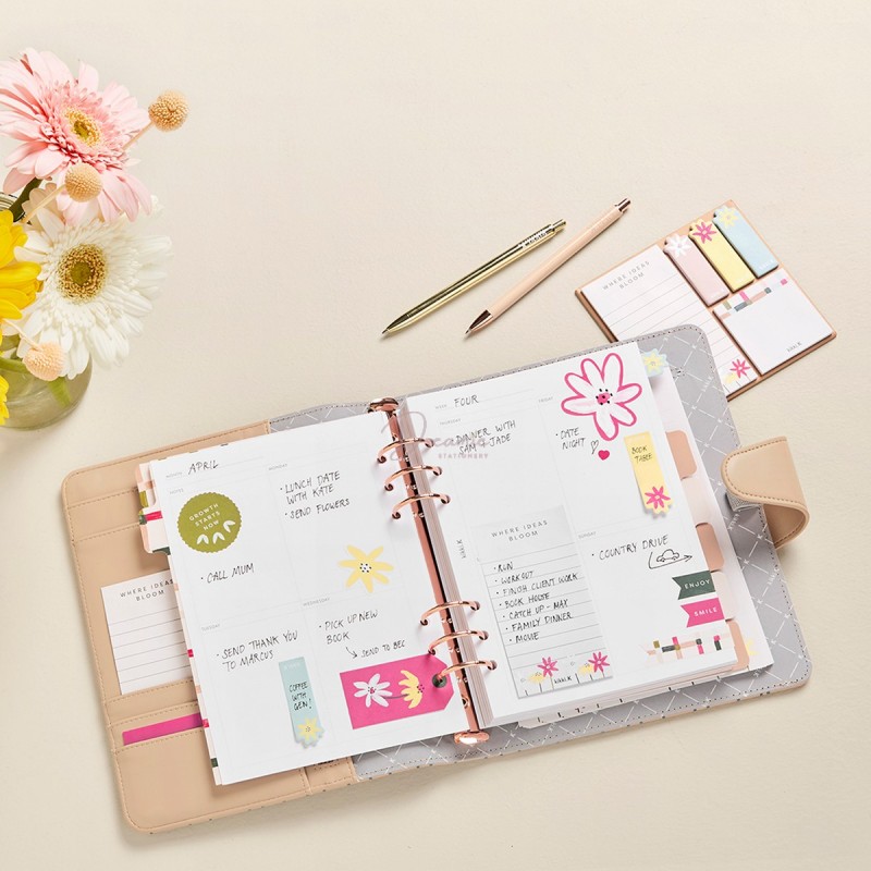 A5 LEATHER PERSONAL PLANNER HAZELNUT: SIGNATURE EDITION