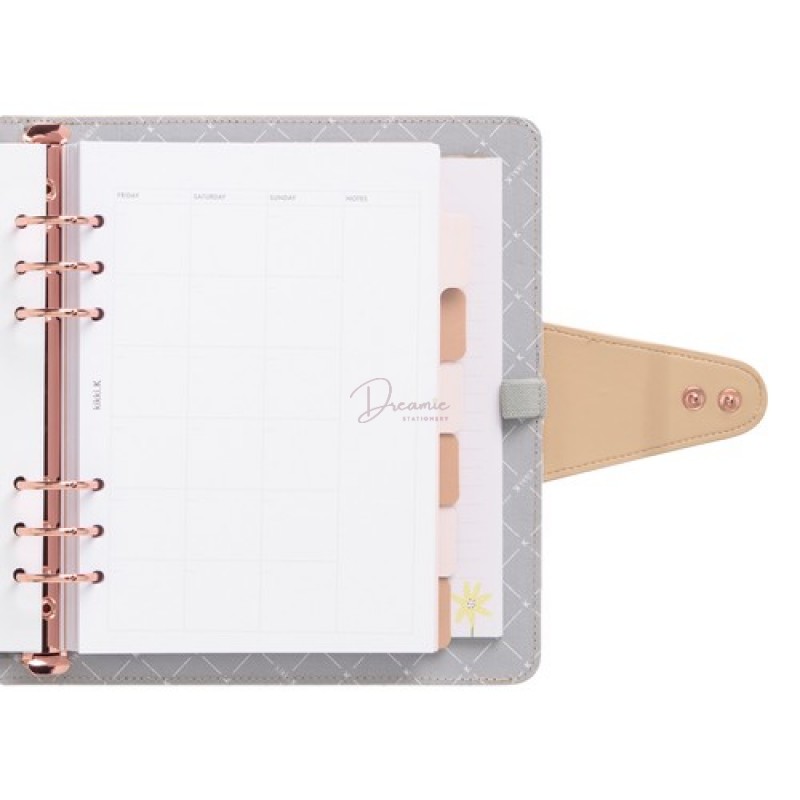A5 LEATHER PERSONAL PLANNER HAZELNUT: SIGNATURE EDITION