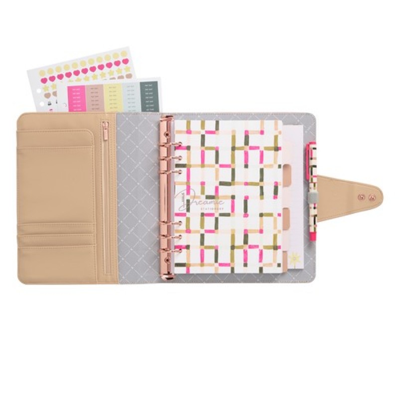 A5 LEATHER PERSONAL PLANNER HAZELNUT: SIGNATURE EDITION